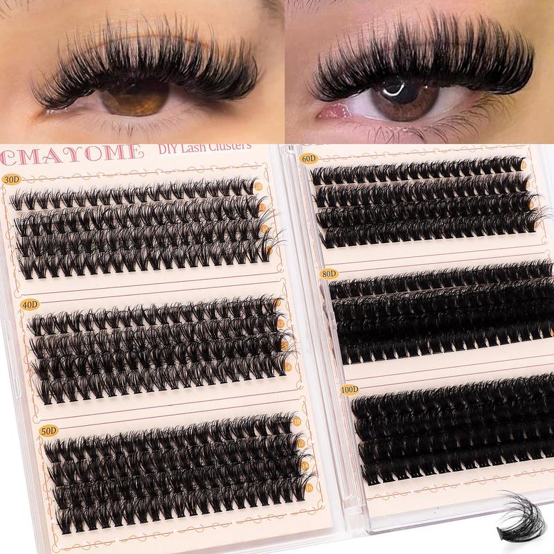 Eyelash Extensions Kit, 1 Set Mixed Length Individual False Eyelashes with Eyelash Glue & Eyelash Brush & Tweezers & False Eyelash Remover