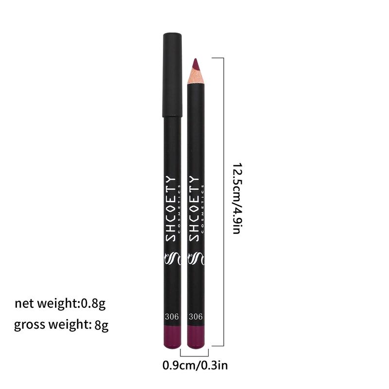 Music Festival Makeup Matte Lip Liner, Waterproof Long Lasting Lipliner Pencil, Easy Coloring Lip Liner Pen, Moisturizing Lip Cosmetic Tool, Girls & Women Makeup Accessories