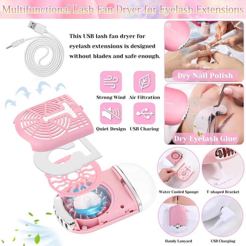 Lashes Kit for Eyelash Extension Beginners 470 count Professional Lash Mannequin Head Practice Kit with Everything Lash Glue Lash Shampoo Lash Fan, Lash Extension Supplies for Practice Training