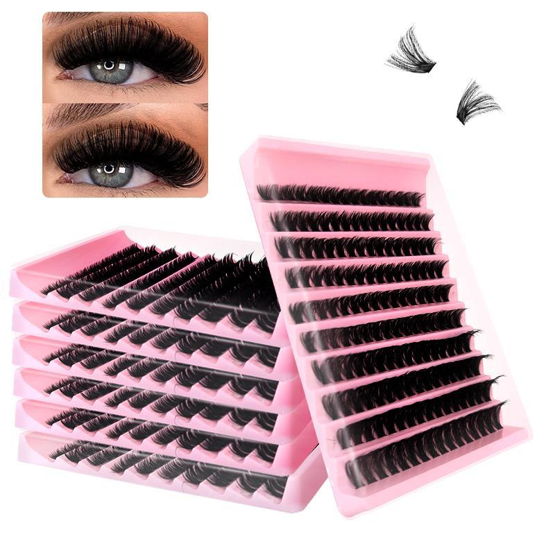 Mixed Lengths Individual False Eyelashes, 1 Box Natural Look Eyelash Extensions, Self Grafting Curl Eyelashes for Eyelashes Extensions, Eye Makeup Enhancement False Eyelashes, Christmas Gift