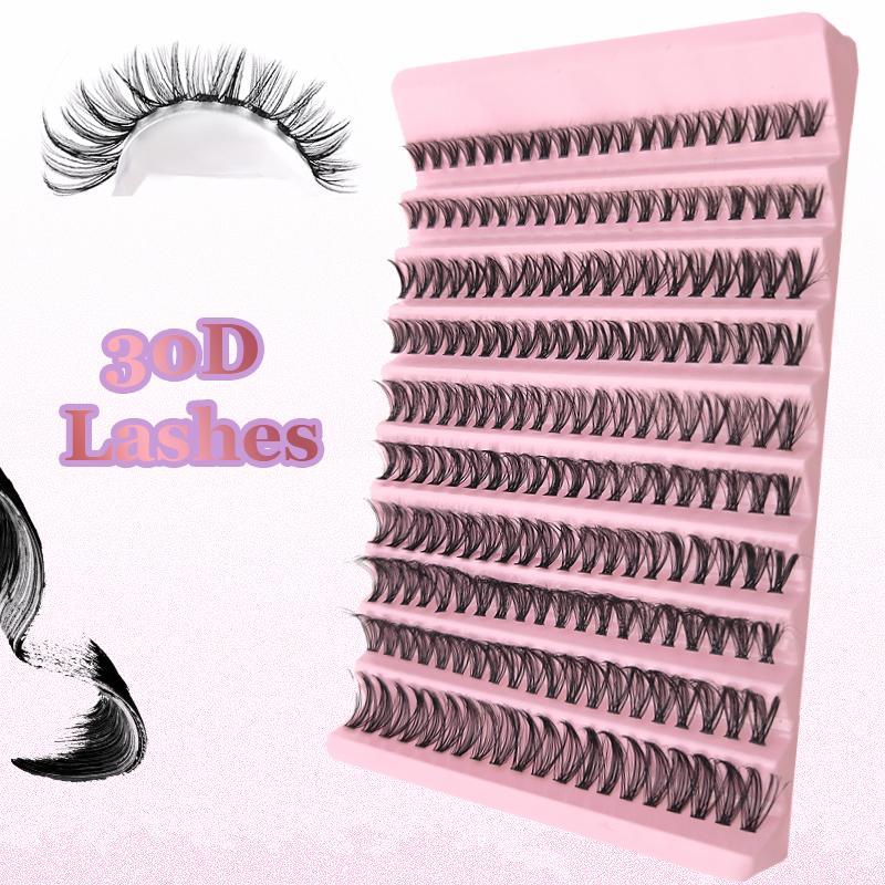 Mixed Lengths Individual False Eyelashes, 1 Box Natural Look Eyelash Extensions, Self Grafting Curl Eyelashes for Eyelashes Extensions, Eye Makeup Enhancement False Eyelashes, Christmas Gift