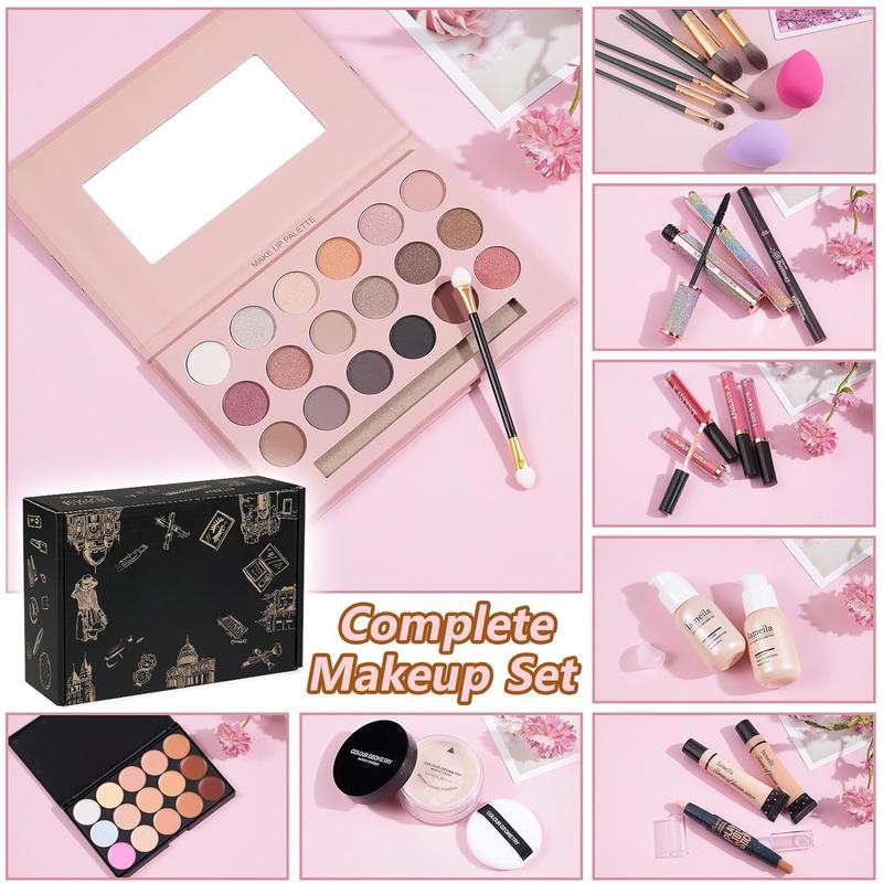 Makeup Kit Makeup Sets for Teens Makeup kits for Women Teenagers Make up Eyeshadow Palette Foundation Concealer Lipgloss Makeup Kit for Women Full Kit