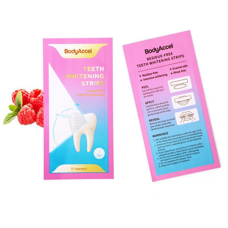 BodyAccel Teeth Whitening Strips Daily Oral Natural repair and whitening tooth strips