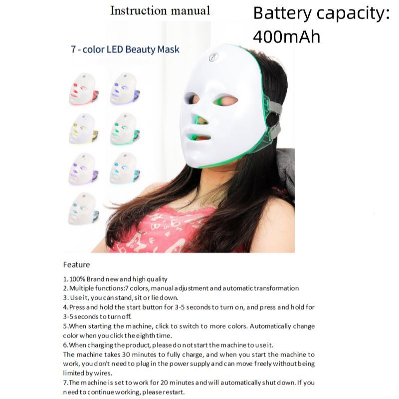 7 Color Led Facial Mask, Led Facial Skin Care Mask, Facial Beauty Instrument for Women