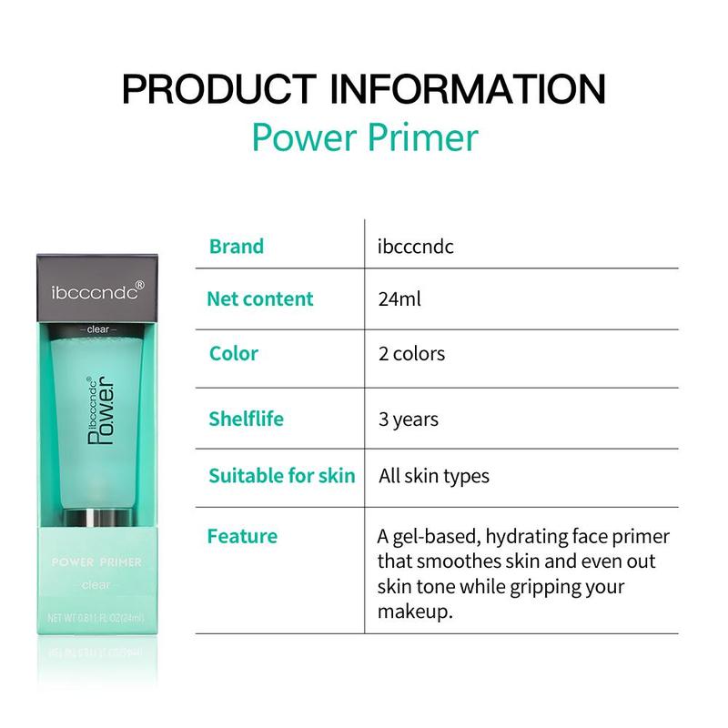 Hydrating Facial Makeup Primer Gel, Pore Minimizing Liquid Makeup Primer, Lightweight Face Brightening Primer, Moisturizing Makeup Gel, Summer Cosmetic