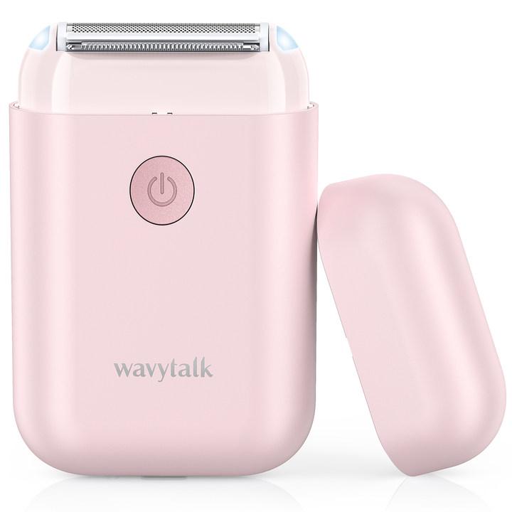 Wavytalk Electric Shaver Cordless Razor for Womens Arms Legs Body Bikini Underarm,Rechargeable Trimmer with Detachable Head Wet Dry Use