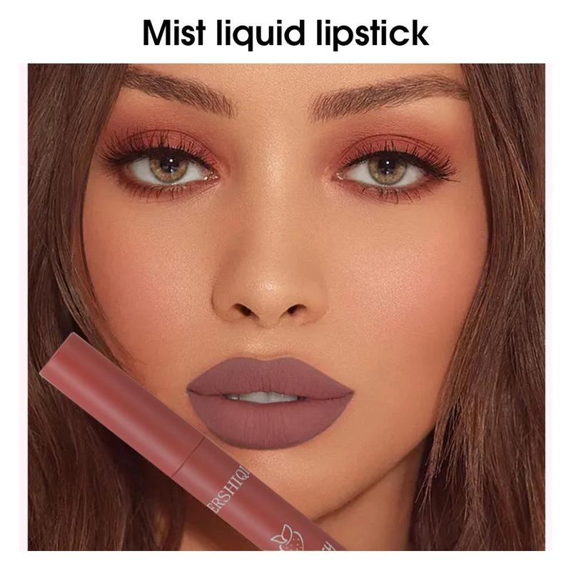 Long-lasting Matte Lipstick, Easy Coloring Lip Gloss for All Occasions Lip Makeup, Glossy Cosmetic Accessories, Hydrating Music Festival Makeup Supplies