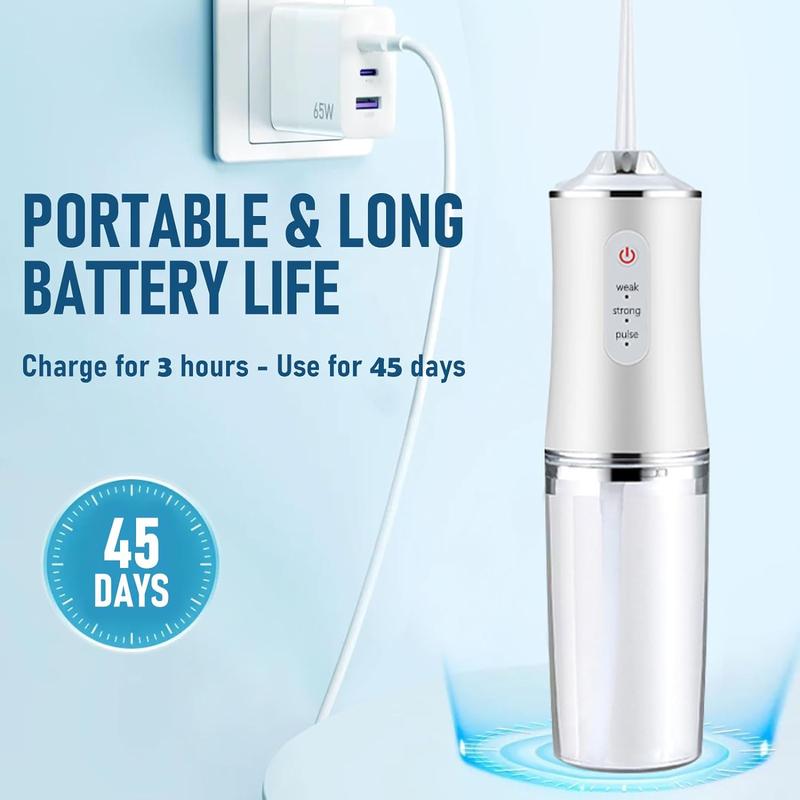 Flosser for Teeth Cordless  Flossers Dental Oral Irrigator with DIY Mode 4 Jet Tips, IPX7 Waterproof,Portable and  for Home&Travel, White Green  Portable eth  me electric  Portable Portable Cordless