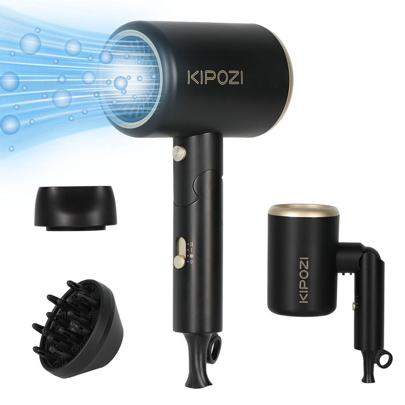 Professional Smooth Ionic Hair Dryer, Blow Dryer with Diffuser and Concentrator for Curly Hair, 1875 Watts