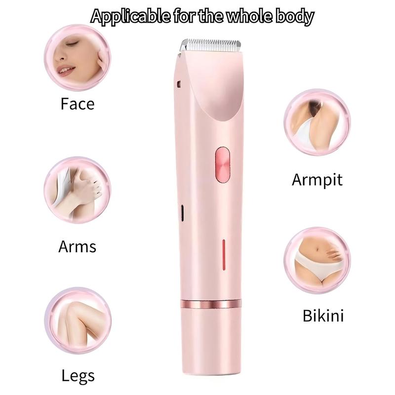 Electric Epilator Hair Removal, 2 in 1 Dual-head Electric Razor, Portable Hair Trimmer for Armpits Legs Arms Body, Wet & Dry Use Hair Removal Kit, Epilator Hair, Christmas Gift, Skincare Tools