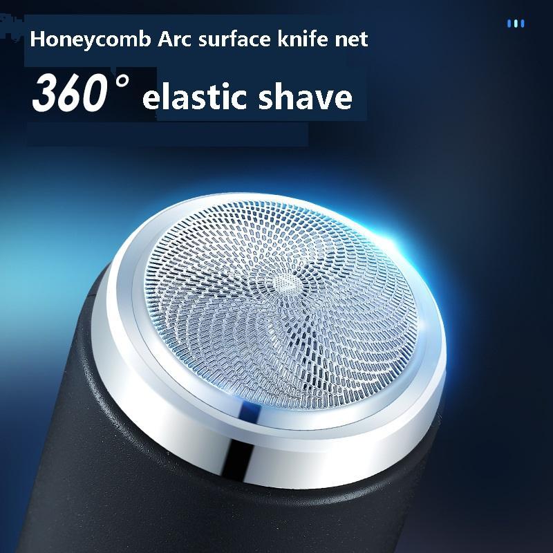 Portable Electric Shaver with LCD Display, Mini Electric Razor, USB Rechargeable Beard Shaver, Easy To Clean, Best Gift for Men, Christmas Gift