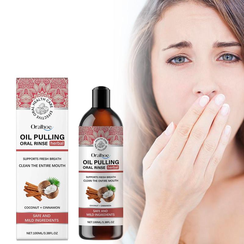 Oil Pulling Mouthwash, Daily Oral Care Mouthwash, Herbal Fresh Breath Mouthwash, Oral Care Product for Adults