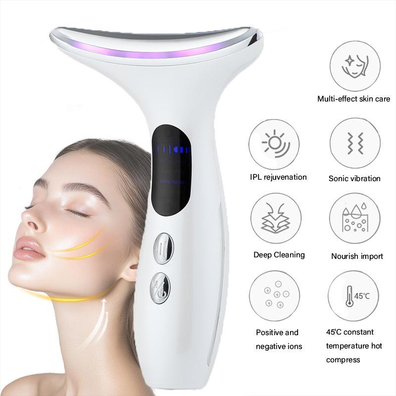 Portable Neck Beauty Instrument, 1 Box Neck Skin Care Massager, Facial Lifting & Firming Machine, Professional Skin Care Tool for Women