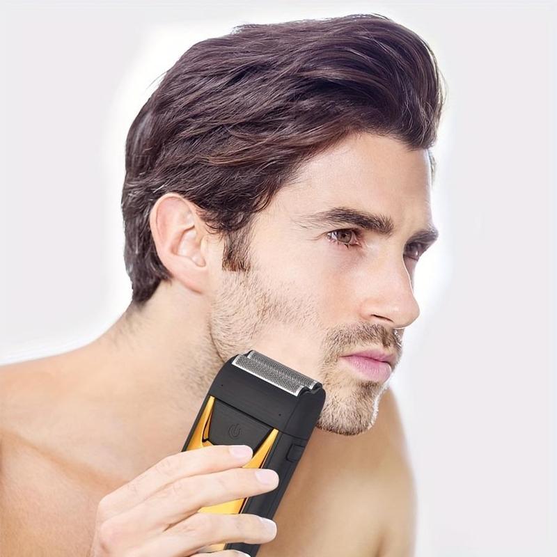 Three Speed Adjustable Electric Shaver, Rechargeable Electric Razor with Intelligent Digital Display, Professional Beard Trimmer for Men