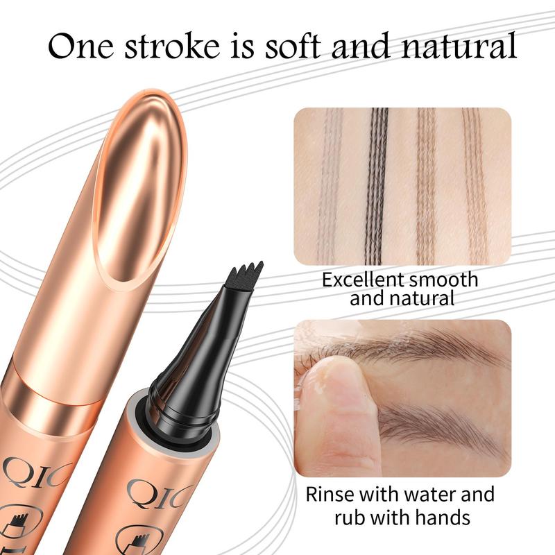 Eyebrow Pencil with Micro-fork Tip Applicator, Long Lasting Eyebrow Pencil, Brow Styling Brush, Eye Brow Makeup Tool, Makeup Accessories, Christmas Gift