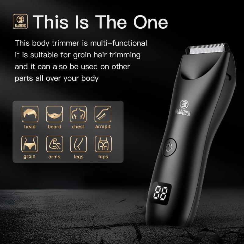 Electric Groin Hair Trimmer for Men - Cordless, Waterproof, and Rechargeable - Perfect for Body, Pubic, and Ball Hair Grooming - Ultimate Male Hygiene Razor Comfort