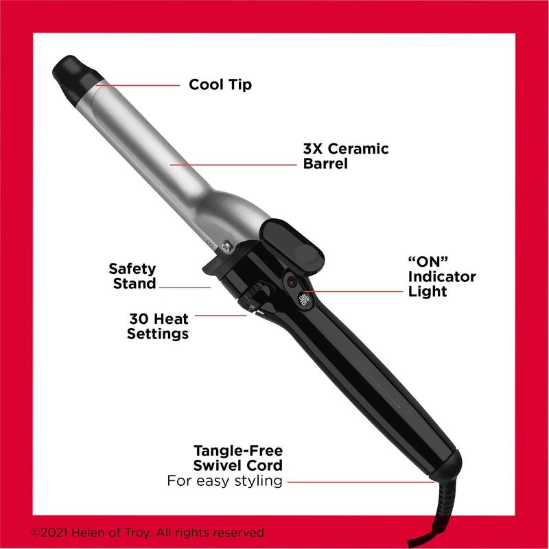 Triple Ceramic Curling Iron | For Silky Medium to Long Curls (1