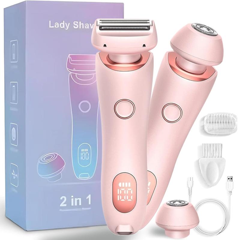 Women's Razor - Full Body Use Razor - Removes Fine Lint, Women's Electric Razor Bikini Trimmer Electric Razor Wet & Dry 2-in-1 Razor