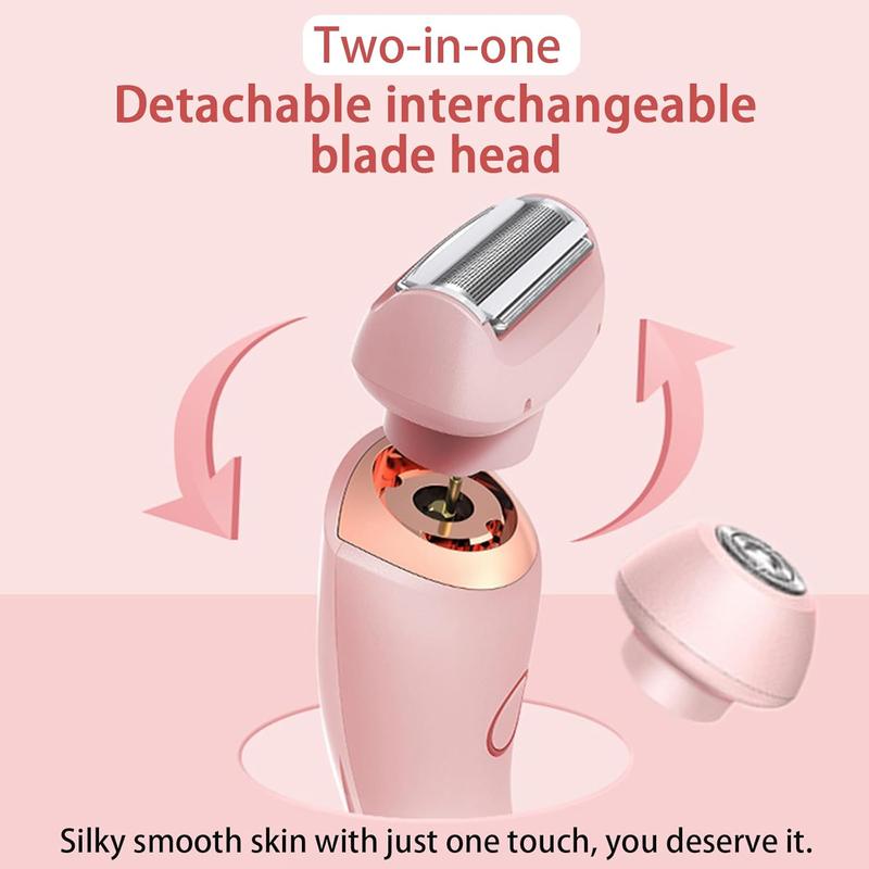 Women's Razor - Full Body Use Razor - Removes Fine Lint, Women's Electric Razor Bikini Trimmer Electric Razor Wet & Dry 2-in-1 Razor