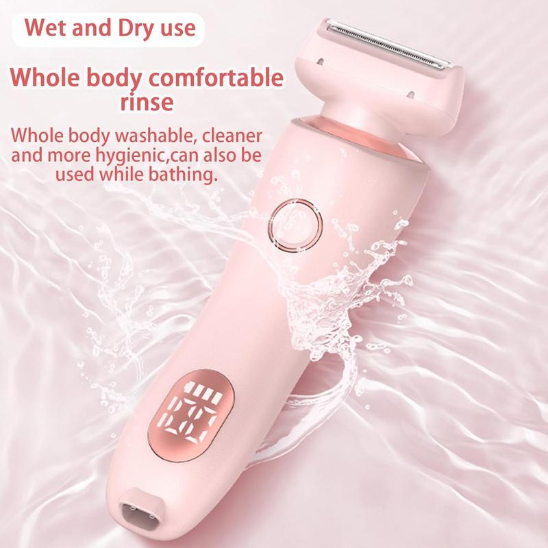 Women's Razor - Full Body Use Razor - Removes Fine Lint, Women's Electric Razor Bikini Trimmer Electric Razor Wet & Dry 2-in-1 Razor