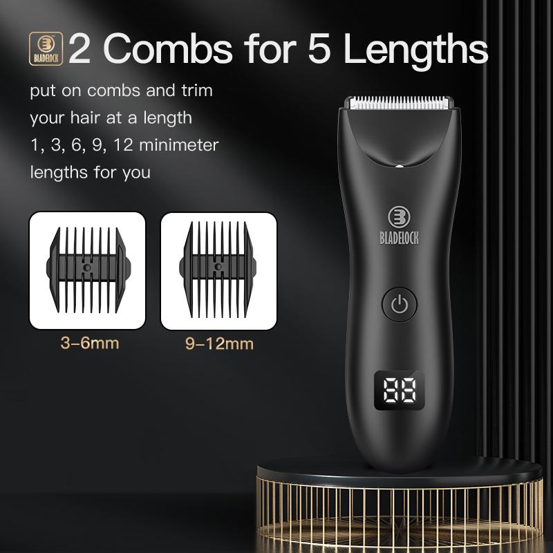 Electric Groin Hair Trimmer for Men - Cordless, Waterproof, and Rechargeable - Perfect for Body, Pubic, and Ball Hair Grooming - Ultimate Male Hygiene Razor Comfort