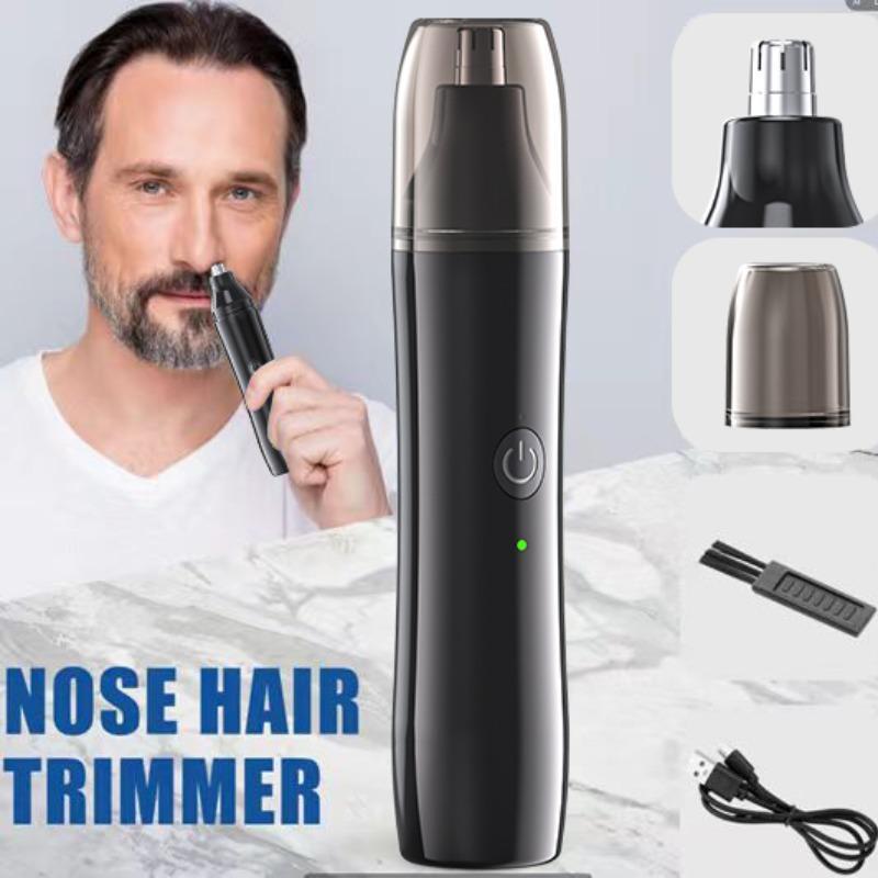 Electric Nose Hair Trimmer, USB Rechargeable Nose Hair Shaver, Portable Nose Hair Trimmer for Men, Personal Care Accessories, Stocking Filler