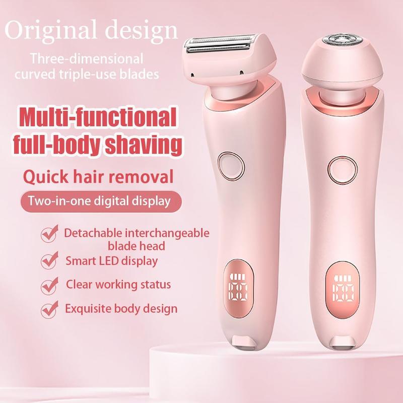 Women's Razor - Full Body Use Razor - Removes Fine Lint, Women's Electric Razor Bikini Trimmer Electric Razor Wet & Dry 2-in-1 Razor