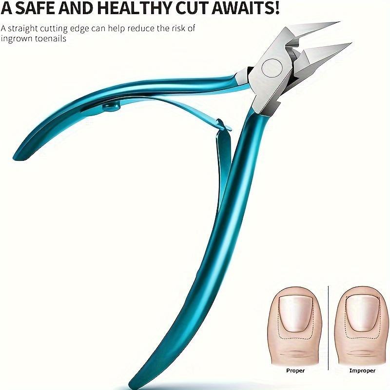 Toenail Clippers for Thick Ingrown Nails, Wide Opening Non-slip Long Handle Toenail Cutter Trimmers, Manicure & Pedicure Tools for Home & Salon Use, Callus Remover, Christmas Gift