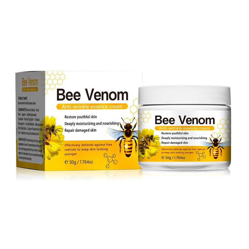 Bee Venom Facial Cream Neck Cream, Lifting Hydrating Brightening, Hydrating Facial Lotion for Dry Skin for Women & Men, Christmas Gift