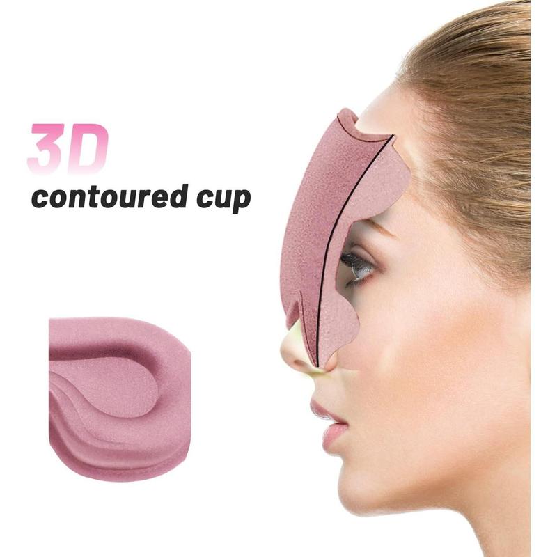 Pink Eye Mask Breathable & Soft for Sleeping