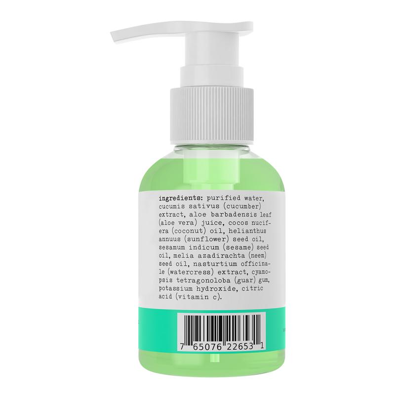 Sapo All Natural Cucumber Face Wash - A Hydrating, Moisturizing & Vegan Facial Cleansing Product That Brings Comfort & Skin Repair for Radiant Skin