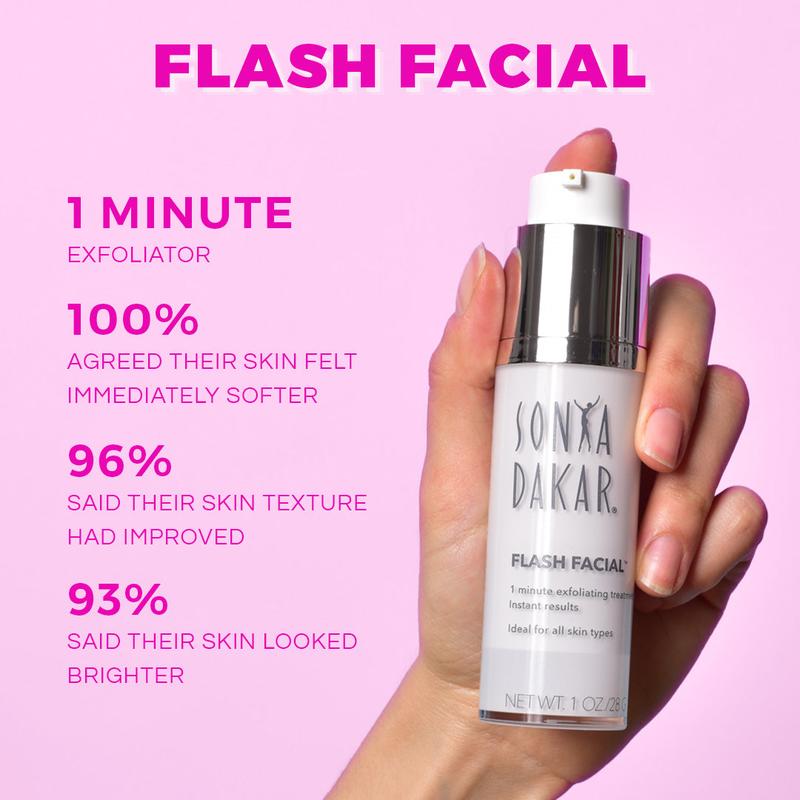 Flash Facial - Gentle Exfoliating Gel for Hydrated and Moisturized Skin