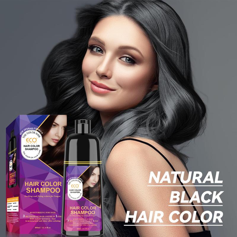 ECO Hair Color Shampoo - Magic Dye for Gray Hair, Lasting Color in Minutes,Ammonia-free (Burgundy) Hair Dye Haircare