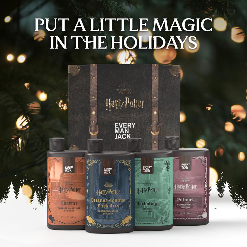 Harry Potter Body Wash Collector's Set | Every Man Jack Holiday Body Gift Set