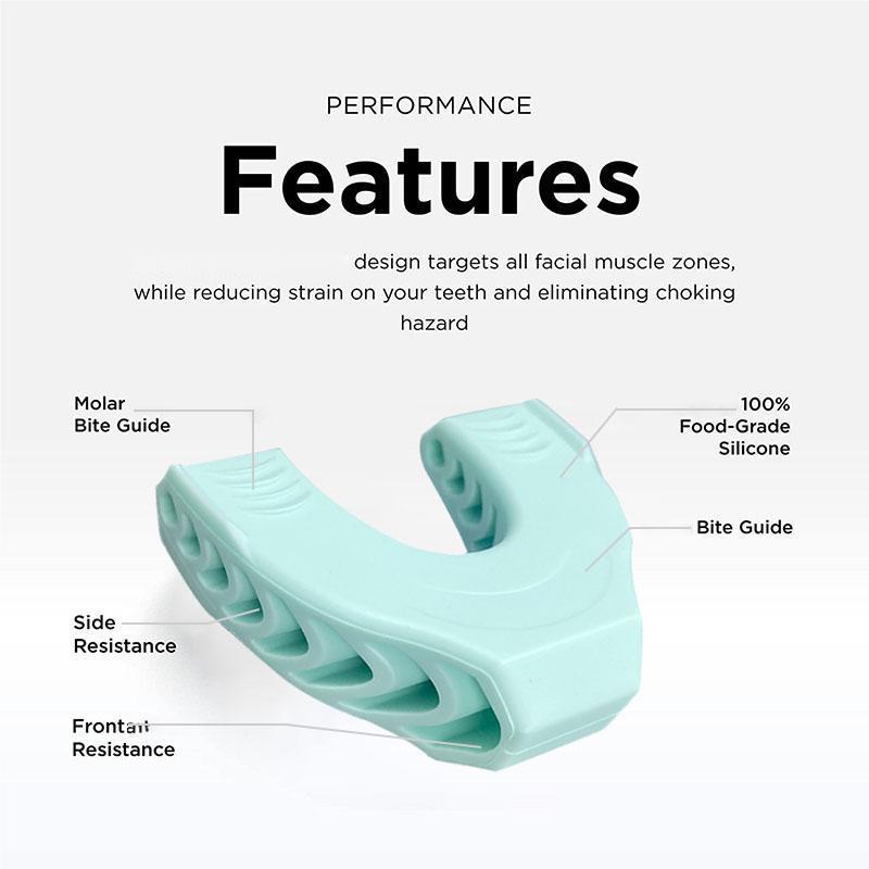 Silicone Jaw Exerciser for Men and Women, Jawline Exerciser for Beginner, Jawline Muscle Training Tool