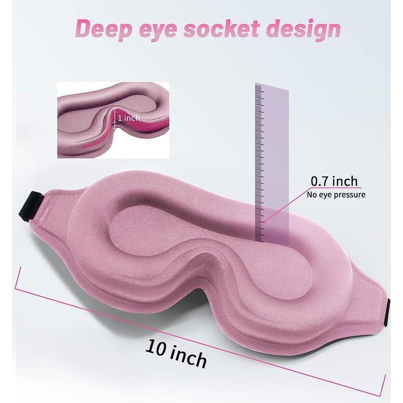 Pink Eye Mask Breathable & Soft for Sleeping