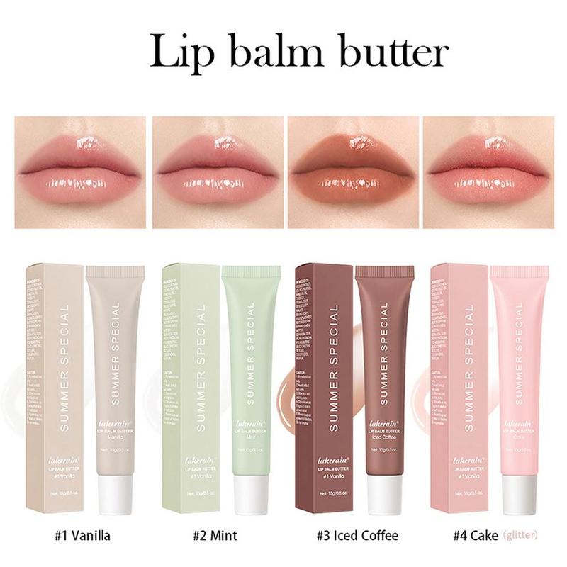 Moisturizing Lip Balm, 4 Counts set Hydrating Lip Care Product for Women & Girls, Plumping Lipstick, Lip Moisturizer, Lip Care Product, Christmas Gift