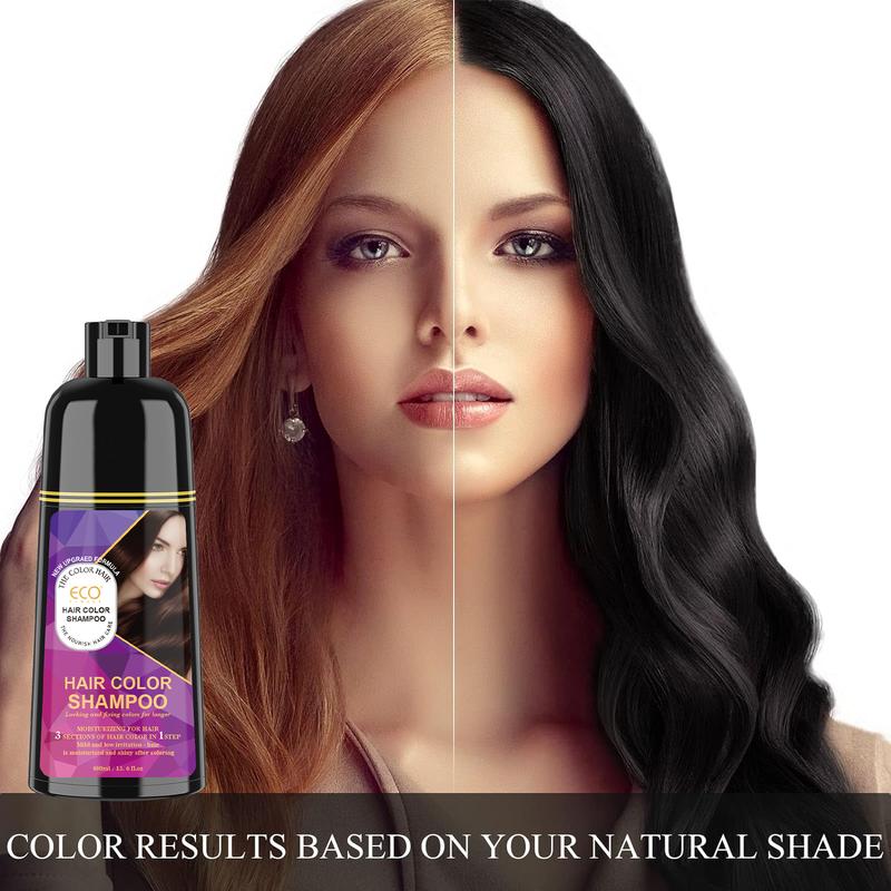 ECO Hair Color Shampoo - Magic Dye for Gray Hair, Lasting Color in Minutes,Ammonia-free (Burgundy) Hair Dye Haircare