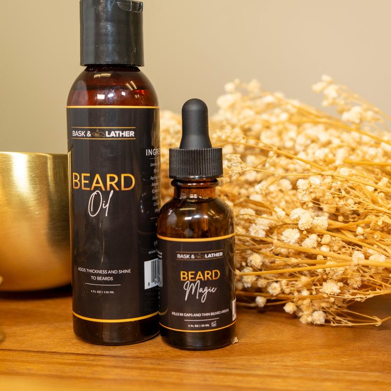 Beard Oil l Beard Thickening Hair Care Blend with Jamaican Black Castor Oil beard growth