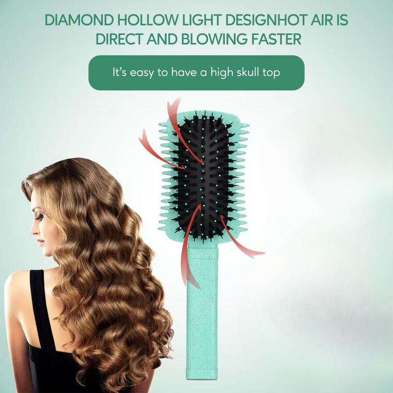 Curly Hair Brush Defining, Volume Brush for Curly Hair, Curl Defining Brush, Shaping and Styling Women's Curls (Green 1PC)