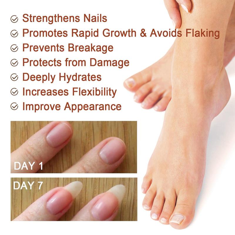 7 Days Nail Strengthening Serum, 2 Counts set Nail Care Essence, Nail Care Product for Women & Men, Professional Nail Strengthening Serum