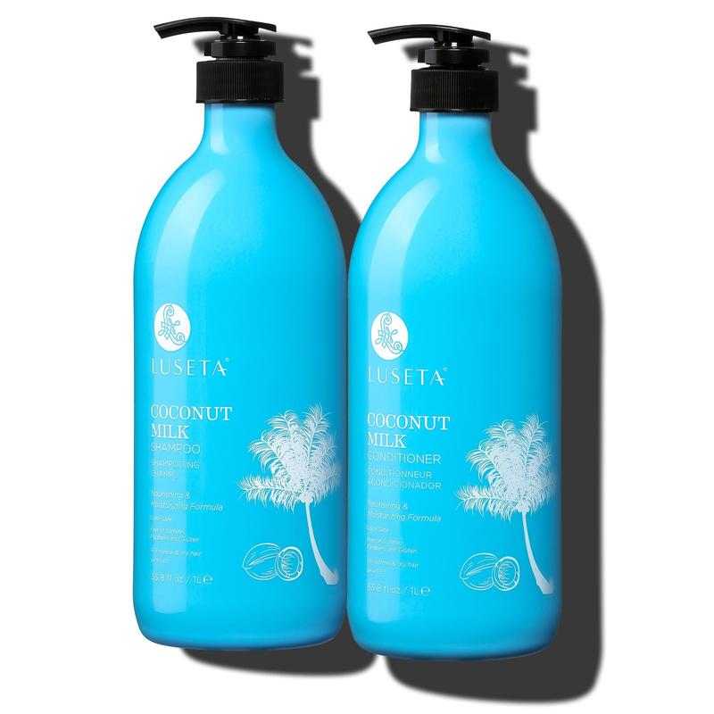 Luseta Coconut Milk Moisturizing Shampoo & Conditioner for All Hair Types