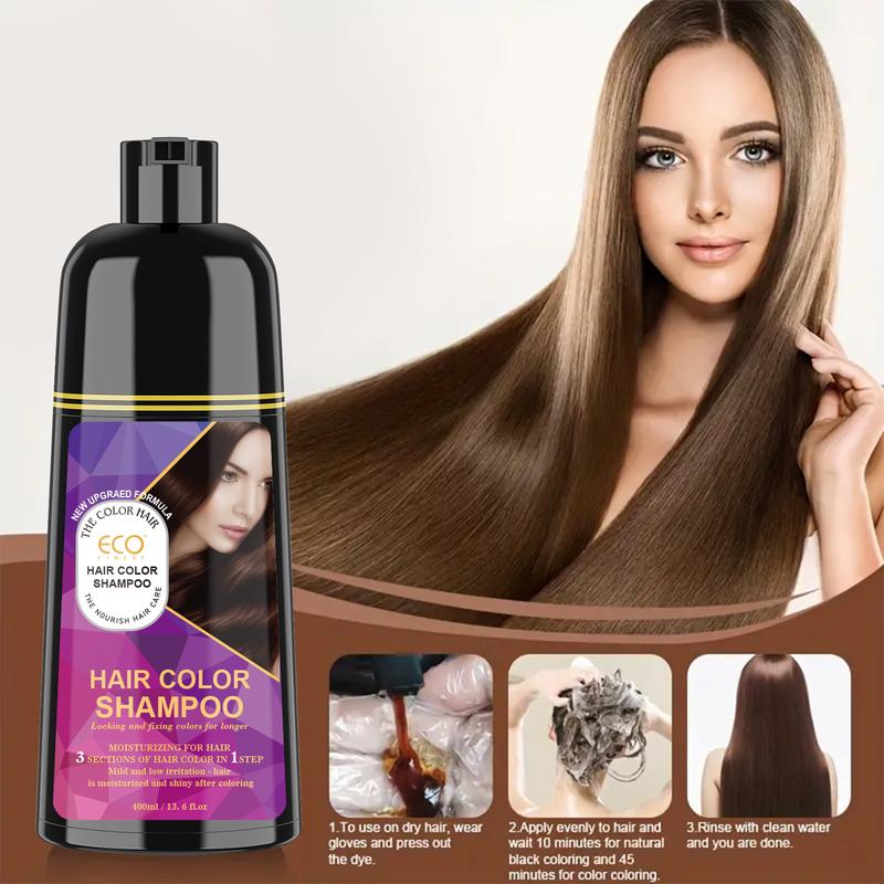 ECO Hair Color Shampoo - Magic Dye for Gray Hair, Lasting Color in Minutes,Ammonia-free (Burgundy) Hair Dye Haircare