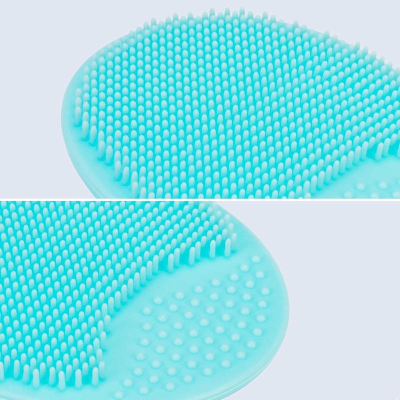 4 Pack Face Scrubber, Soft Silicone Facial Cleansing Brush Face Exfoliator Blackhead Acne Pore Pad Cradle Cap Face Wash Brush for Deep Cleaning Skin Care