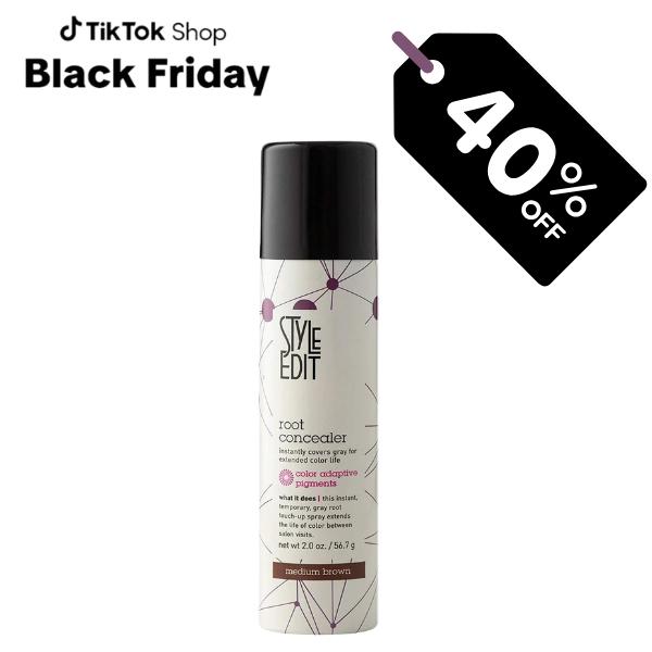 Style Edit Root Concealer Touch Up Spray - Temporary Hair Dye for Gray Roots & Thinning Hair, 50ml