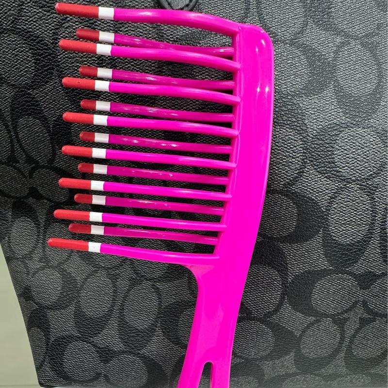 Elastic Hair Comb  Wide-tooth Rose Red Comb for Hair Wig 1PCS  Amanda Hair