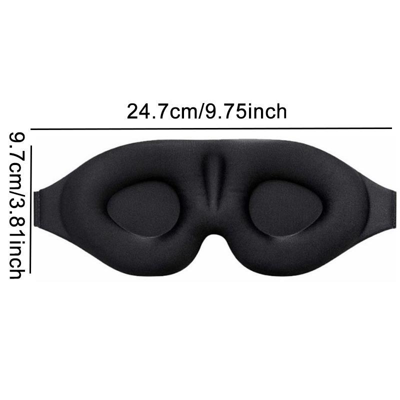 3D Sleep Eye Mask, Adjustable Breathable Eye Cover, Soft Light Blocking Eye Mask, Sleep Mask for Travel, Airplane, Office, Home, Fall Accessories, Christmas Gift