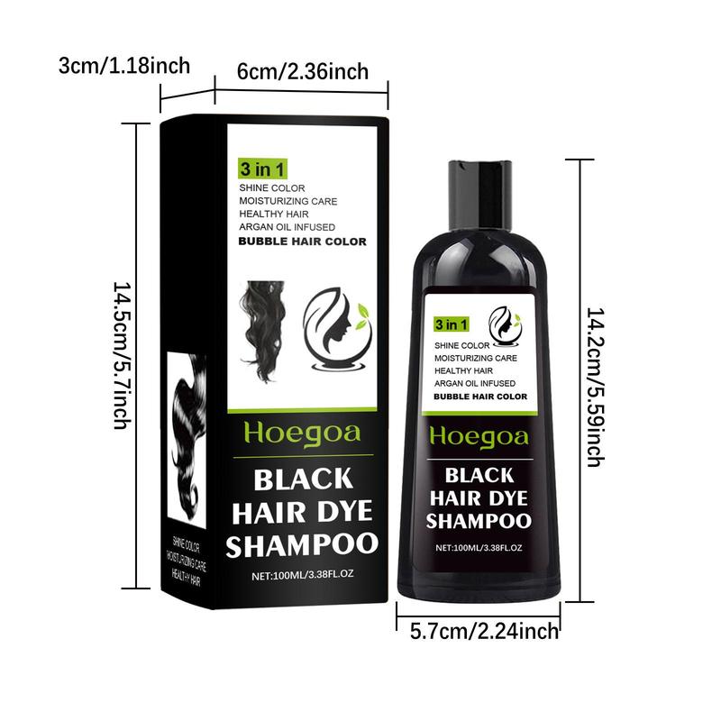 Plant Bubble Hair Dye Shampoo, Hair Care & Styling Product, Gentle Hair Shampoo for Women & Men, Christmas Gift