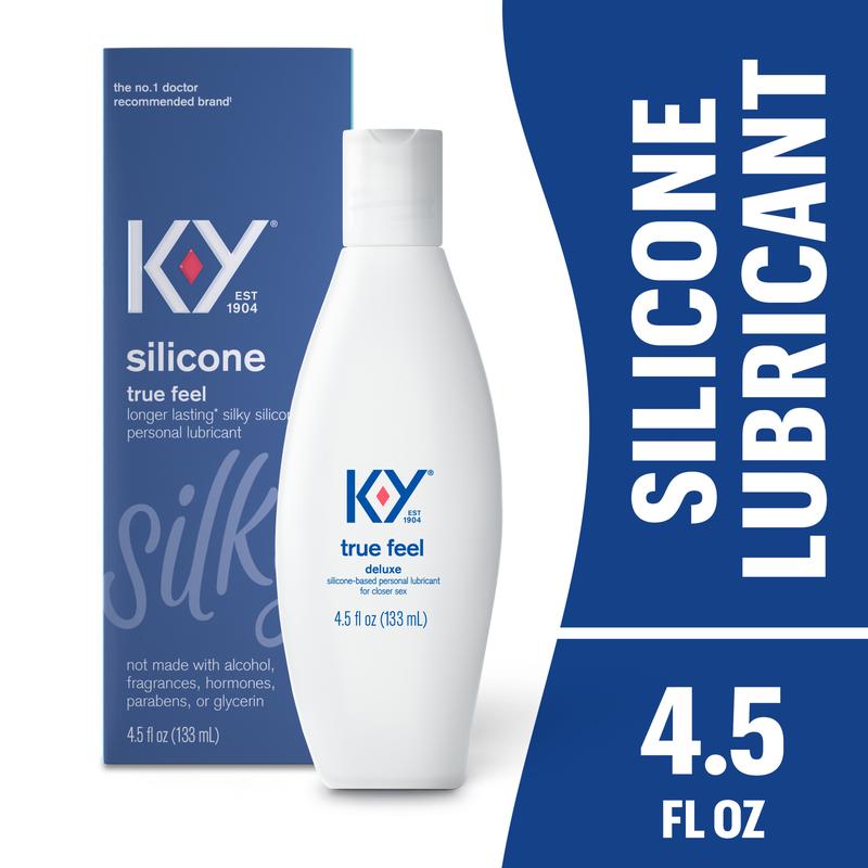 2024 K-Y True Feel Lube for Sex, Personal Silicone Lubricant For Sexual Wellness, Vaginal Moisturizer, 4.5 floz