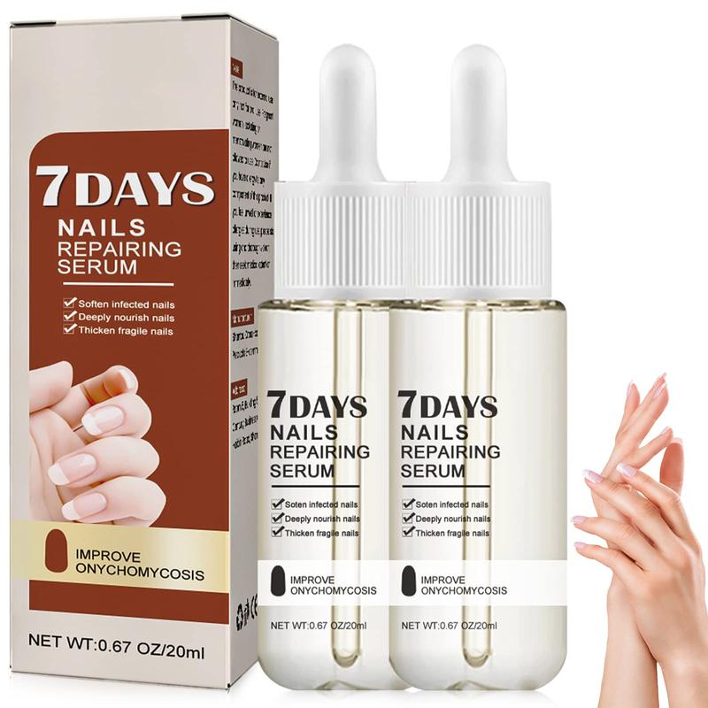 7 Days Nail Strengthening Serum, 2 Counts set Nail Care Essence, Nail Care Product for Women & Men, Professional Nail Strengthening Serum